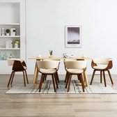 Eetkamerstoelen set 6 stuks  (Incl LW anti kras viltjes) - Eetkamer stoelen - Extra stoelen voor huiskamer - Dineerstoelen – Tafelstoelen