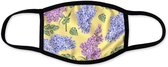 Mondkapje bloemenprint | wasbaar mondmasker | bloemen geel | Leuke mondkapjes