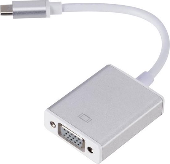 USB-C naar VGA adapter kabel USB Type C voor o.a. Macbook / Chromebook /  Acer / Dell /... | bol.com