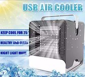 Draagbare Airconditioner - Aircooler - Ingebouwde nachtlamp - Luchtbevochtiger