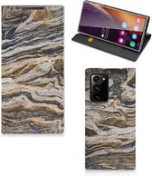 Telefoontas Geschikt voor Samsung Galaxy Note 20 Ultra Smart Cover Steen