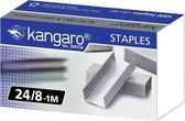 Kangaro nietjes 24/8 - 8mm - 50 vel - 1000 stuks - Flat Clinch apparaten - K-7500326