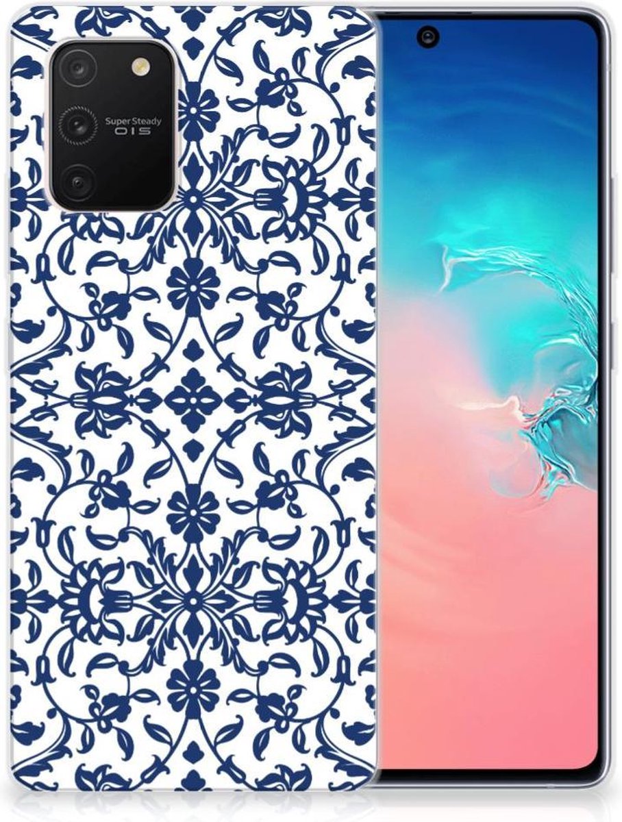Samsung Galaxy S10 Lite TPU Case Flower Blue