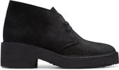 Clarks - Dames schoenen - Arisa Desert - D - black suede - maat 4