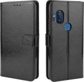 Motorola Moto One Hyper hoesje book case zwart