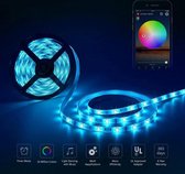 LED strip Verlichting met Smartphone Controle - 5 meter - Waterproof RGB LED Strip Light - RGB Colors - USB Connector -LED TV Strip Licht Decorative - Led Strip For PC Decor - USB Cable - RGB