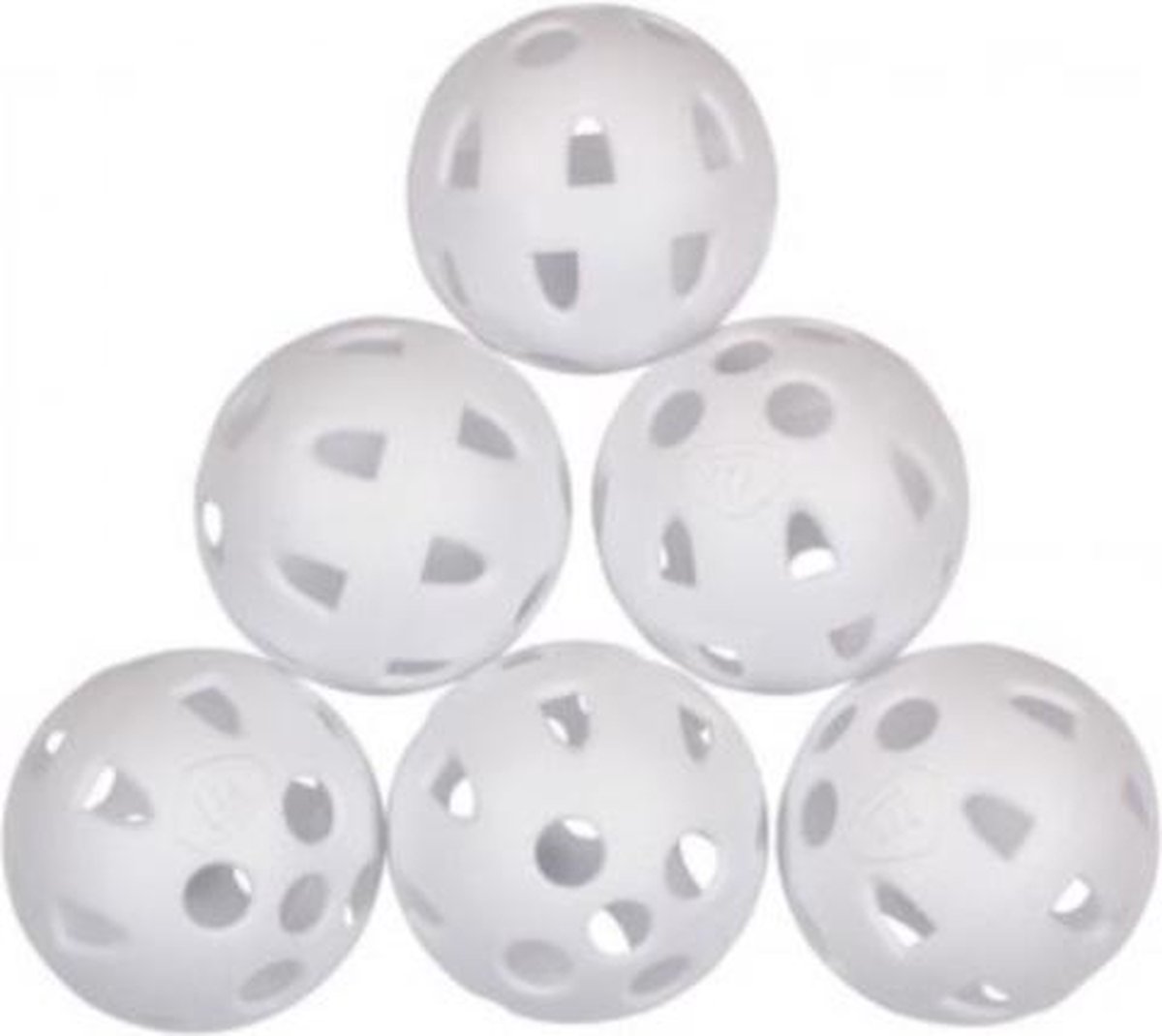 Masters Golf Trainings-golfballen Airflow Wit 6 Stuks