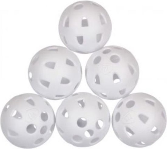 Masters Golf Trainings-golfballen Airflow Wit 6 Stuks