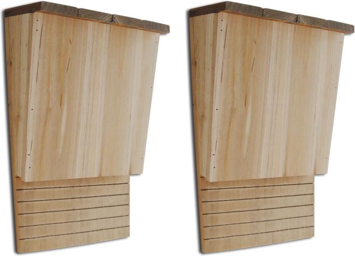 vidaXL Vleermuizenkasten 2 st 22x12x34 cm