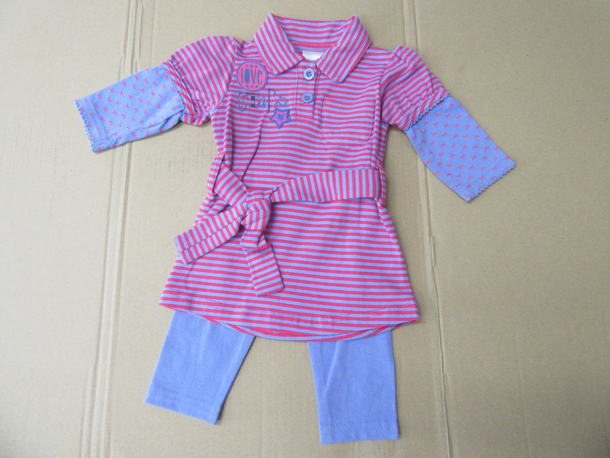 Dirkje , Kleedje+ legging Bovenkledij Baby Jurk Maat 74