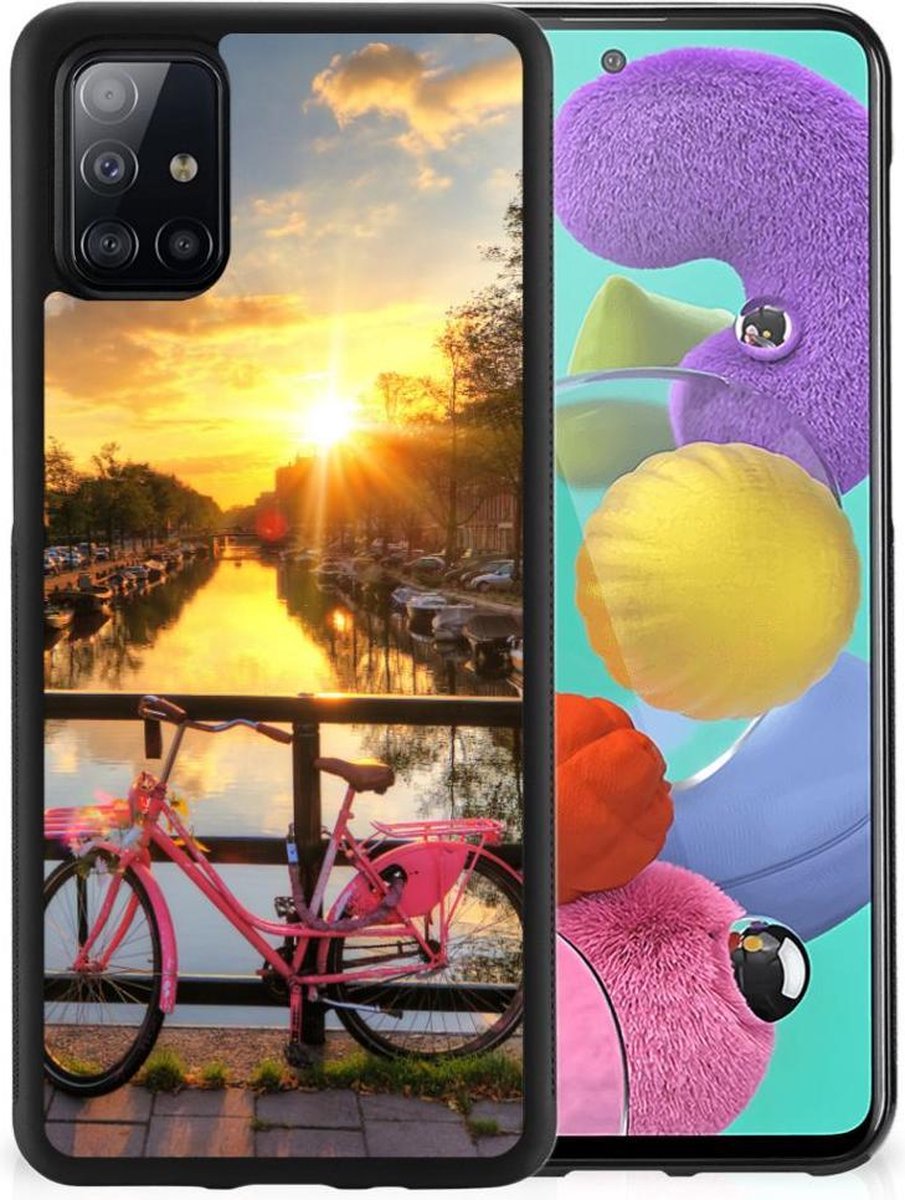 Back Cover voor Samsung Galaxy A51 Silicone Hoesje Amsterdamse Grachten