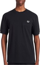 Fred Perry - T-Shirt Zwart M8531 - M - Modern-fit