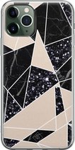 iPhone 11 Pro Max hoesje siliconen - Abstract painted | Apple iPhone 11 Pro Max case | TPU backcover transparant