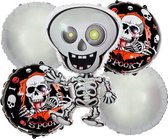 Skelet-Set(5Stuks)-Halloween-Folie-Ballonnen