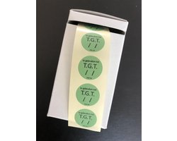 T.G.T sticker HACCP (te gebruiken tot)