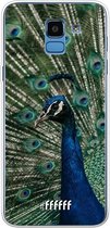 Samsung Galaxy J6 (2018) Hoesje Transparant TPU Case - Peacock #ffffff