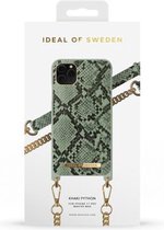 iDeal of Sweden Phone Necklace Case voor iPhone 11 Pro Max/XS Max Khaki Python