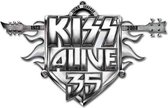 Kiss Pin Alive 35 Tour Argenté
