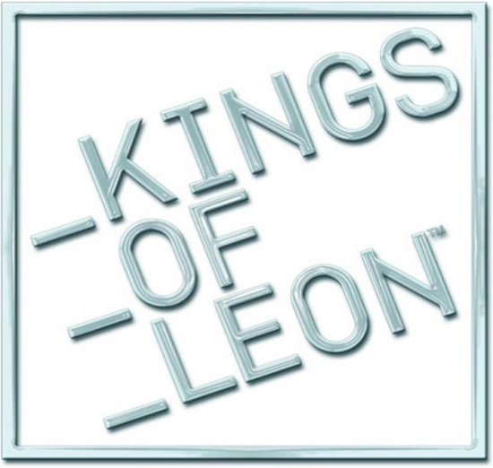 Kings Of Leon - Block Logo Pin - Wit/Zilverkleurig