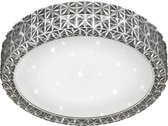 LED Plafondlamp - Trion Pegyon - 10W - Warm Wit 3000K - Rond - Mat Zwart - Acryl - BES LED