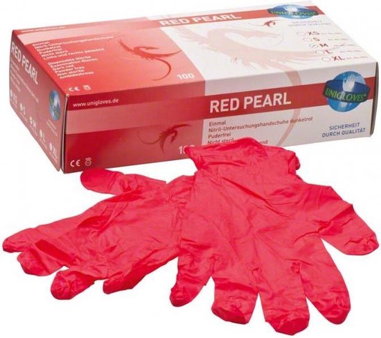 gants en nitrile S rouge perle | bol.com