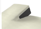 Split-Topper Hoeslaken Swiss Lycra Jersey - 140/160 x 200/220 - Ecru