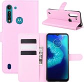 Book Case - Motorola Moto G8 Power Lite Hoesje - Pink