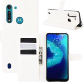 Book Case - Motorola Moto G8 Power Lite Hoesje - Wit