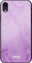iPhone Xr Hoesje TPU Case - Lilac Marble #ffffff