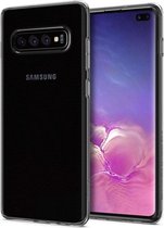 Hoesje Samsung Galaxy S10 Plus - Spigen Liquid Crystal Case - Doorzichtig/Transparant