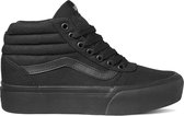 Vans Ward Hi Platform Dames Sneakers - (Canvas) Black/Black - Maat 36