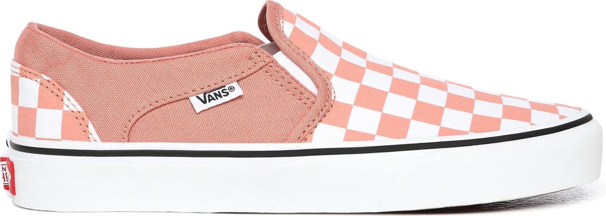 Vans Asher Dames Sneakers Checkrbrd Rose Dawn/Wht Wit