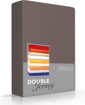 Hoogwaardige Dubbel Jersey Hoeslaken Eenpersoons Taupe | 80/90/100x200/210/220 | Zacht En Dik | Rondom Elastiek
