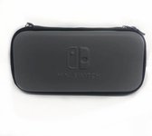 Hoesje geschikt voor: Nintendo Switch Lite - Beschermhoes - Case - Grijs - Accessoires - Hoes - Plek voor 8 spellen