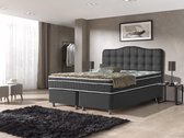 Dreamhouse® Marrakech Luxe Boxspring met Opbergruimte  – Bed - 160 x 200 cm - Zwart