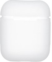 Soft silicone cover | voor Apple airpods| draadloze koptelefoon bescherm hoes | safety case| wit/white