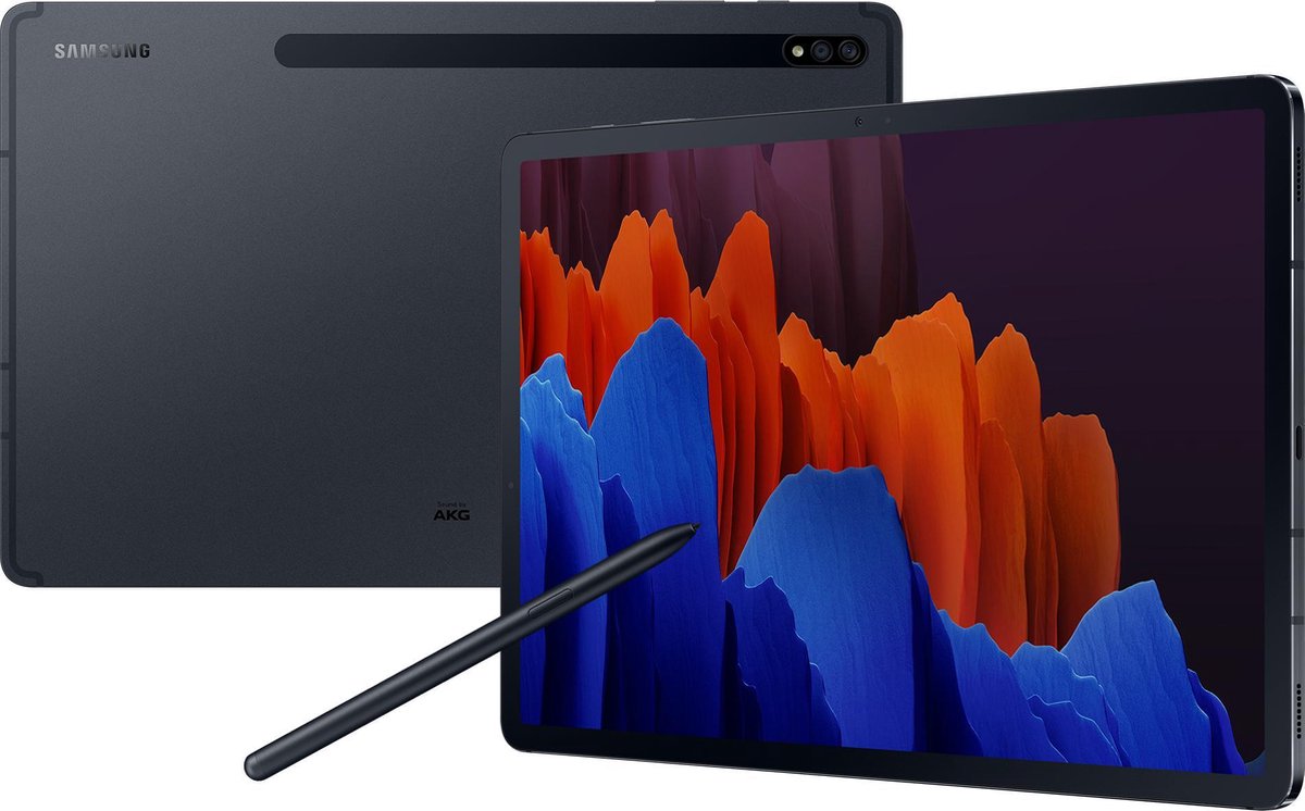 Samsung Galaxy Tab S7+ - 256GB - WiFi + 5G - 12.4 inch - Zwart | bol