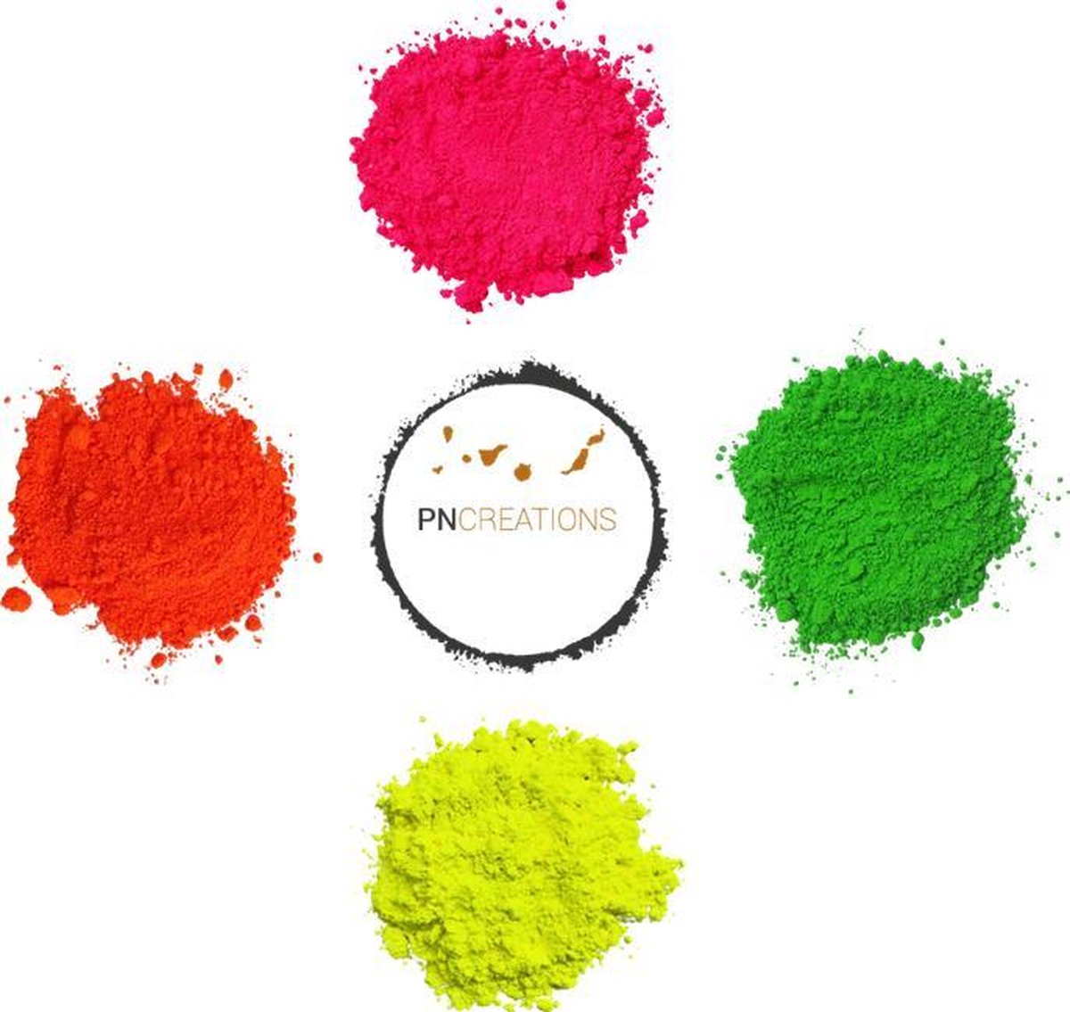 PNCreations Pigmentpoeder Fluo Kleur Mix - Lichtgevende Verf - Fluo