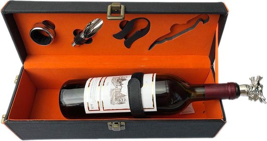 Luxe wijnset 4 accessoires - Het ideale wijn cadeauset | bol.com