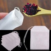 100x Lege thee zakjes | 5 x 7 cm | Theefilter papier | Losse Thee zakjes | Kruidenthee Lege Theezakjes - Theefilter papier - Theezeef - Teabag - Theefilters - Witte papieren filter
