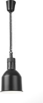 Hendi Warmtelamp Cilindrisch Zwart - Verstelbaar - 175x(H)250mm