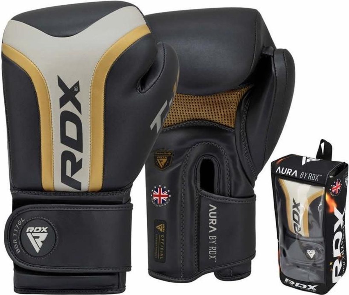 RDX T17 Aura Boxing Gloves - 12oz