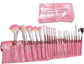 luxe Penselen map pink - Make-up penselen set -visagie-