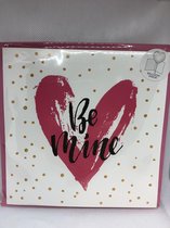 Valentijnskaart Wenskaart kaart - Liefde - Verjaardag - Met envelop - met folie Ballon