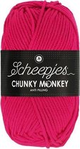 Scheepjes Chunky Monkey 100g - 1435 Magenta - Roze