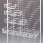 Mandje voor Raster Paneel - Wit (B27cm)