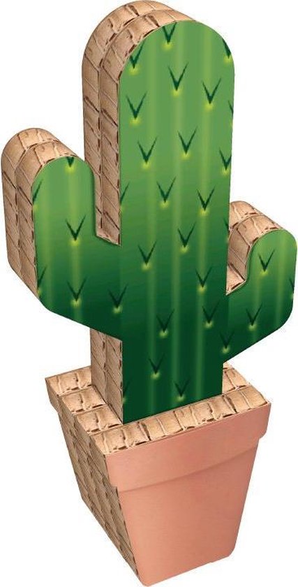 Cactus -  honingraatkarton - 100% recycleerbaar - Afmetingen: 120 mm (b) x 250 mm (h) x 64 mm (d)
