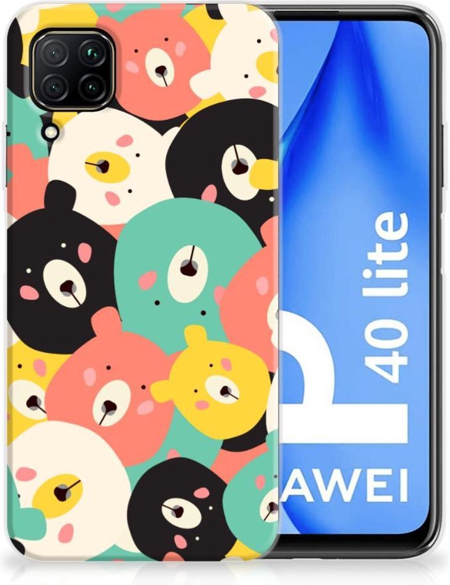 Huawei P40 Lite Telefoonhoesje met Naam Bears