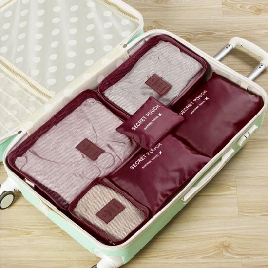 Koffer Organizer – Set van 6 – Travelsky packing cubes set – Inpak zakken –  Travel bag... | bol.com