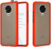 Xiaomi Poco F2 Pro Hoesje met Bumper Donker Rood